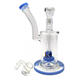 8.5" Loud Cloud Glass Shower Head Bubbler Water Pipe W/ Banger - [EI-111]